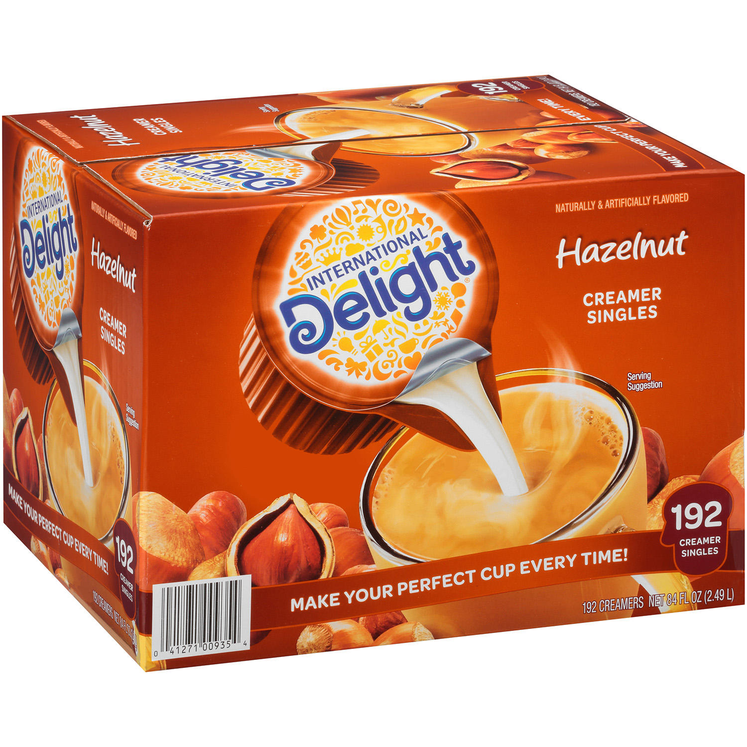 (image for) International Delight Hazelnut Coffee Creamer Singles (192 ct.)
